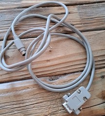 Vintage Unbranded Mini 8 Pin DB 9 Male Micro Connector Cable for Apple Mac ?