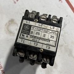 GE CR353ABY0002B 3 POLE CONTACTOR 25A 208/240V COIL Warranty ED4U #2089