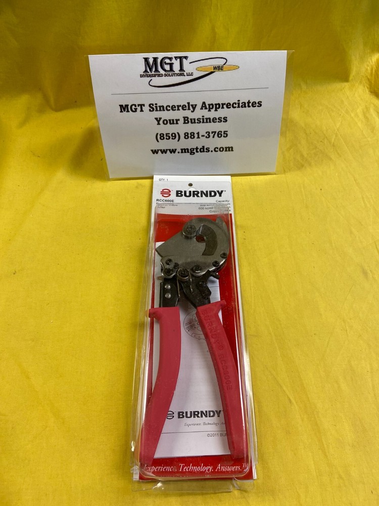 BURNDY / RCC600E / CABLE CUTTERS RATCHET / NEW