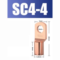 SC Copper Lugs Heavy Duty Battery Cable Terminals Inspection Hole M4-M12