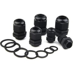 50pcs Cable Glands Waterproof PG7/9 /11/13.5/16/19 Adjustable 3-16 mm New