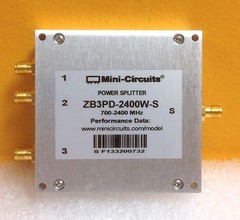 Mini-Circuits ZB3PD-2400W-S 700 to 2400 MHz, SMA (F) 3 Way Power Splitter Tested
