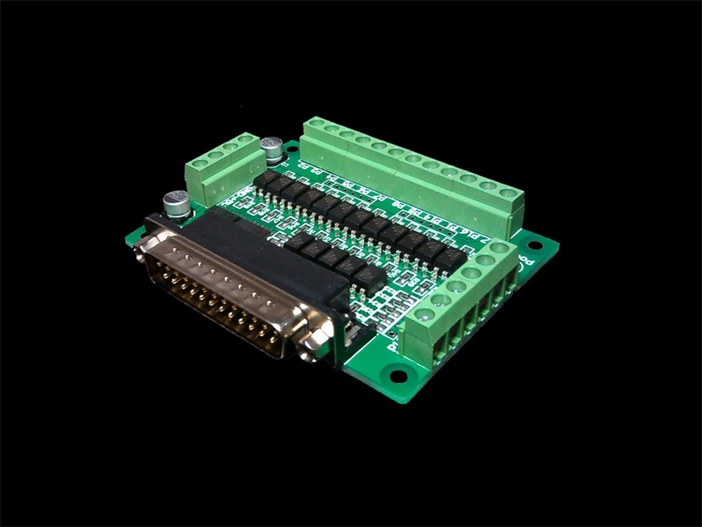 CNC Parallel Port Interface Board Photoelectric Isolation (KCAM4, EMC2/linuxcnc)