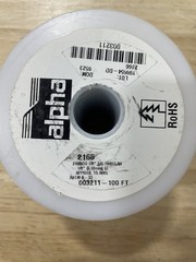 Alpha 2166 SV005 Tubular Ground Braid 0.125″ (3.18mm, 1/8″) 120×36, 15AWG, 100ft
