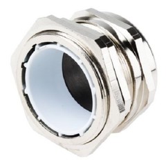 RS Pro M63 Metallic Nickel Plated Brass, IP68 Cable Gland With Locknut – CBG-M63