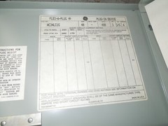 GE AC34LC1G 40A 3ph 3W 480V Ground Armor Clad Breaker Type Flex-A-Plug Busplug