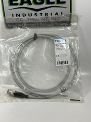 Festo NEBU-LE5-K-2-N-M12G5 Connection Cable Gray Straight 5-Pin M12 2m Long -NEW