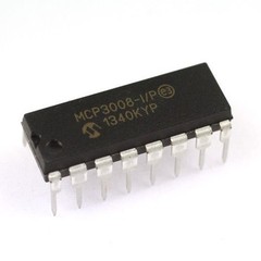 2PCS Microchip MCP3008-I/P MCP3008 8-Channel 10-Bit A/D Converters SPI – New IC