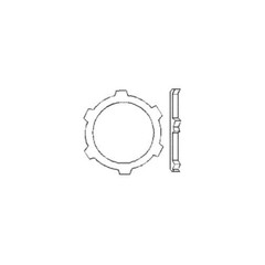 PECO 204, 1-1/4″, Steel, Threaded Installation, IMC/Rigid Conduit Locknut, 1 pc