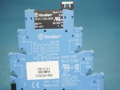 Finder 93.01.7.024 Socket w/ 34.81.7.024.9024 Relay