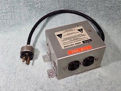 POLYPHASER IS-PLDO-120-15A IN-LINE IMPULSE SURGE SUPPRESSOR 15A @ 012 VOLTS AC