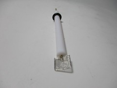 1PCS Platinum electrode 10*10*0.1mm 99.99 purity PTFE rod Platinum electrode