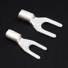 Fork Electrical Crimp Terminals Non-Insulated Spade U Type Cable Connector Wire