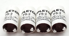 Lot of 4 Appleton FS-2 Fluorescent Lamp Starters 10-20 Watt W/ Condenser FS2