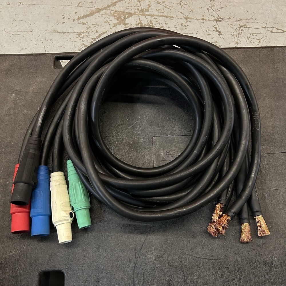 Cam Lock 4/0 Set Of 5 Feeder Generator Power Cable Panel Tails 10ft FFMMM Female