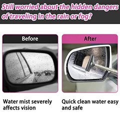 Car Side Mirror Squeegee Retractable 39 Inches 2 Pack for Rain Water Fog