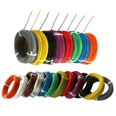 PTFE Cable Wire 28 30 awg Flexible Silver Copper Stranded Choose Colour / Length