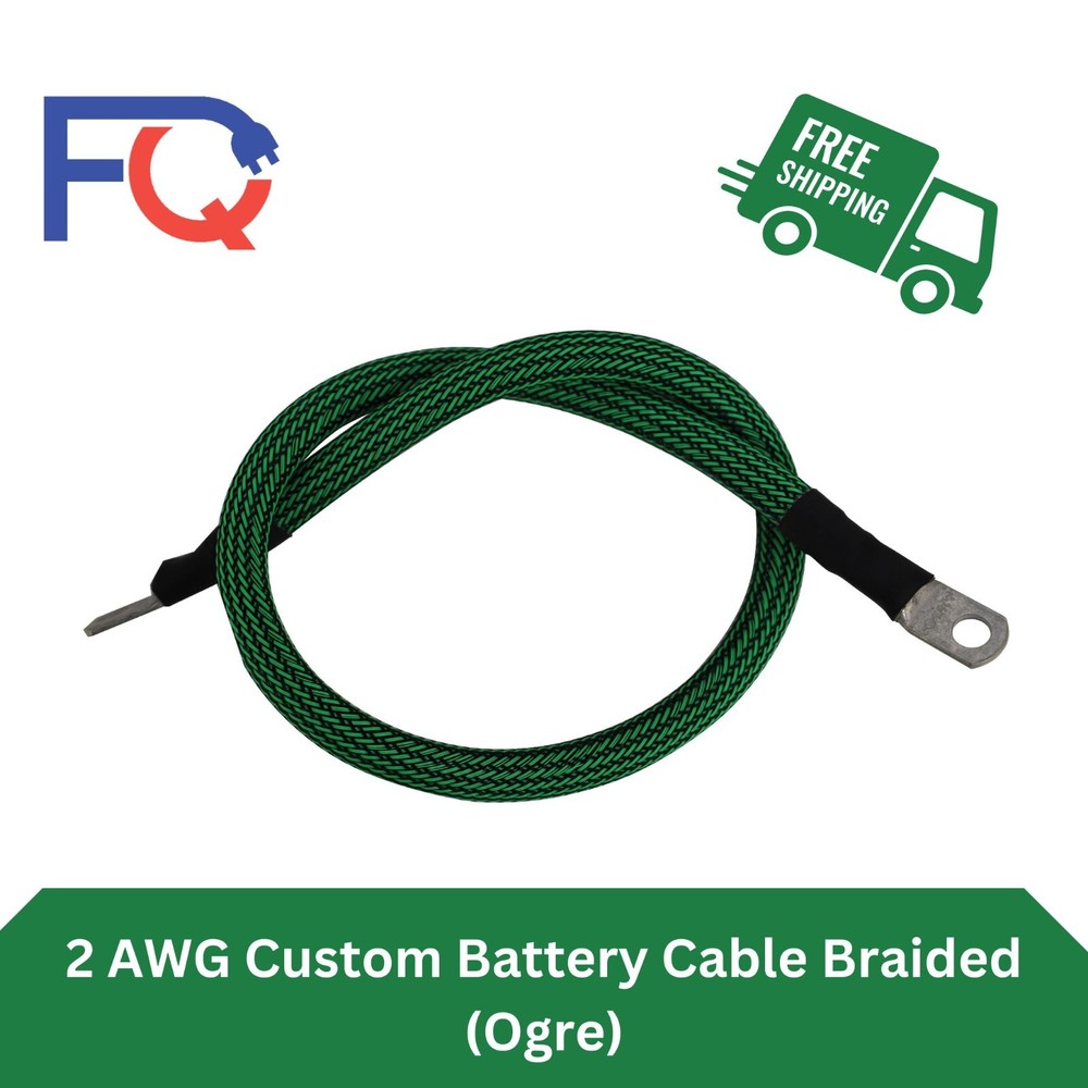 2 AWG Gauge Custom Battery Cable Copper Braided (Ogre)