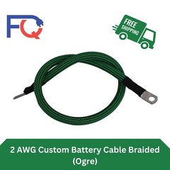 2 AWG Gauge Custom Battery Cable Copper Braided (Ogre)