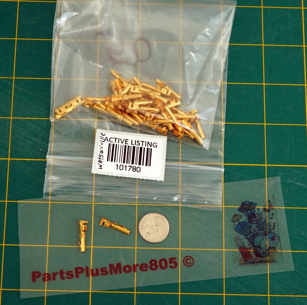 50- AMP 60619-5 Contact MATE-N-LOK Series Socket Crimp 14AWG Fully Gold Plated