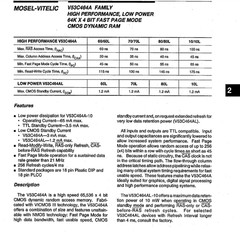 QTY (35) V53C464AJ70 VITALIC 18 PIN PLCC PACKAGE 64Kx4 FAST PAGE DRAM NOS 1 TUBE