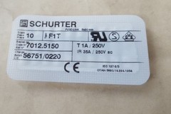 10 PCS OF SCHURTER 7012.5150 F1T T1A/250V 35A FUSES (R5S12.2B1)
