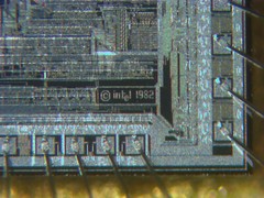 Early 1980s Intel C80188-3 16 bit 8MHz CPU, 68 PIN Gold Plated Ceramic CLCC