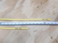 SOUTHWIRE ROMEX 2 Small Cut Pcs ( 50″ & 43″ ) 12/2 NM-B w/Ground Indoor Wire New