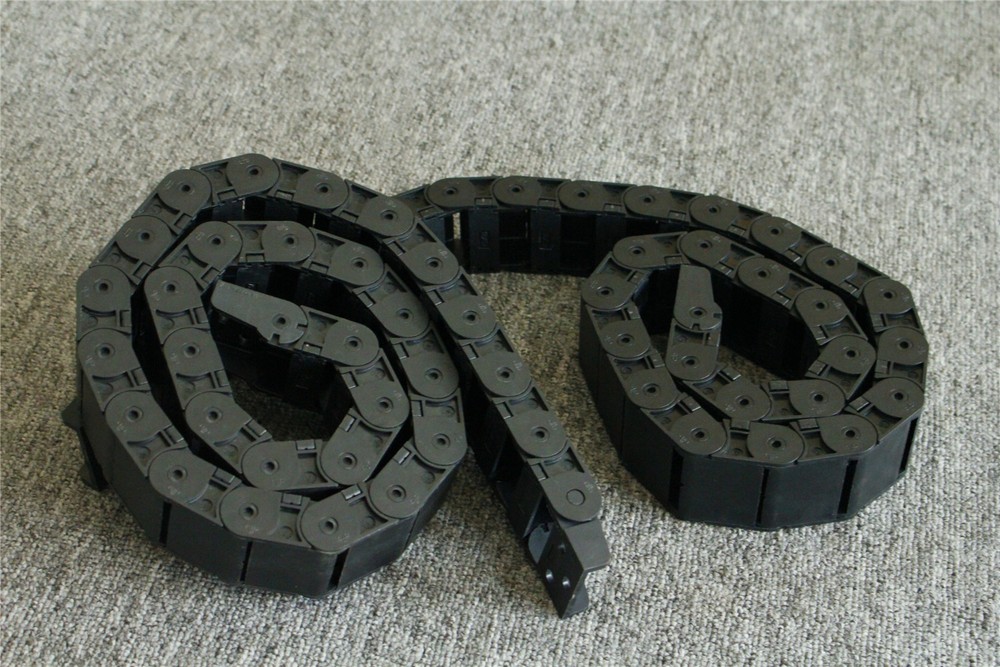 2Pcs 18x37mm R38 Plastic Semi Closed Cable Drag Chain Carrier US Shipping