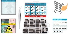 49Pcs Logic IC Assortment Kit 25 Types with Sockets for Electronic Projects