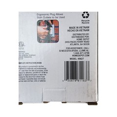 Defiant Outdoor Heavy-Duty 24-Hour Mechanical Timer 2 Outlets Weather Resistant