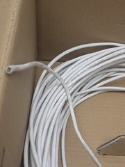 Commodity Cables 4x2x24AWG Solid Copper 1000ft CAT5E 350 MHz White 5ECMR244BW