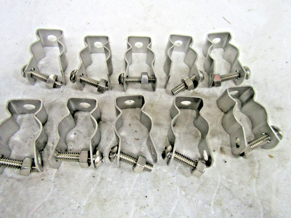 ✌️10) NEW MINERALLAC 1/2″ CONDUIT HANGER STAINLESS CONDUIT HANGER LOT OF 10