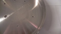 Aluminum cover Nickel plated, 6-9/16″ OD x point 960″ tall