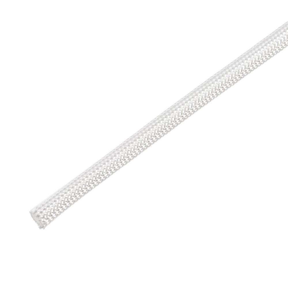 Insulation Cable Protector 3mmx0.18mmx5Meter High TEMP Fiberglass Sleeve White