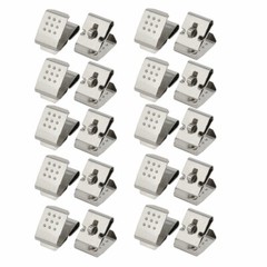 20Pcs Silver Tone Metal AA/14500 Battery Positive Negative Shrapnel Contact