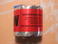 100′ of Detectable Direct Burial Marking Tape Warning Ribbon For Electric Wires