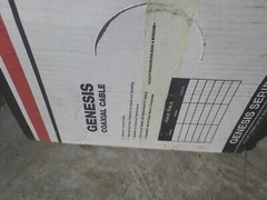 New Box, Genesis RG59/U 95 CCTV 400 foot white wire box general coaxial cable