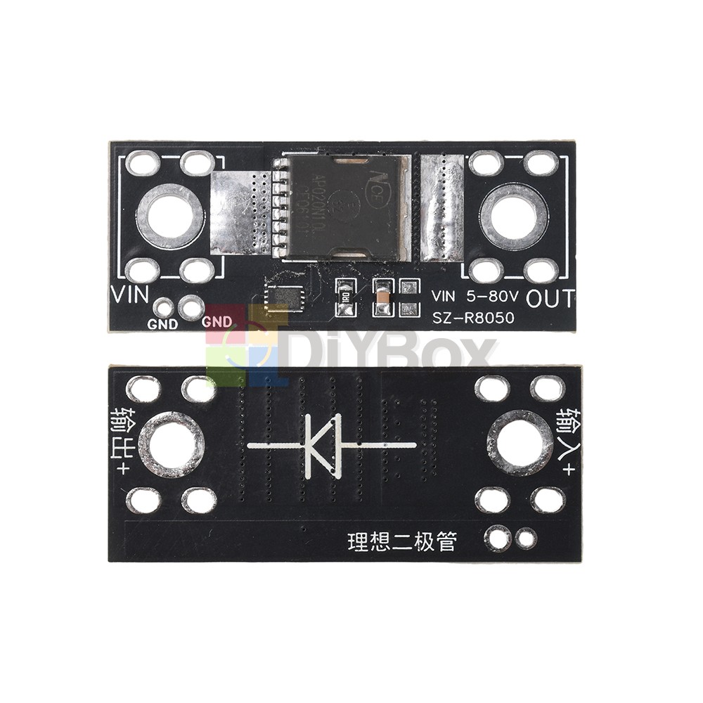 80V 50A High-Current Ideal Diode Module Charging Anti-Reverse Current Protection