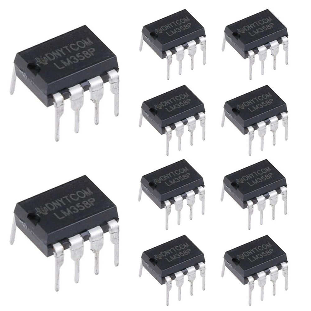 10PCS LM358P LM358 Dual Industry-Standard Dual Operational Amplifier IC DIP-8