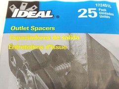 Pack of 25 Ideal Outlet Spacer Shims 172451L