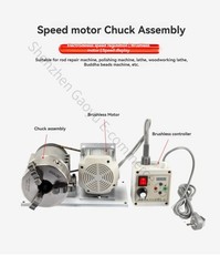 3 Jaw Motor Chuck Lathe Spindle Assembly Variable Speed ForCue Repairs Polishing