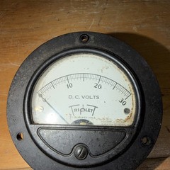 Triplett Model 321-7 0-30 DC Volt Meter Dial Gauges Lot Of 2