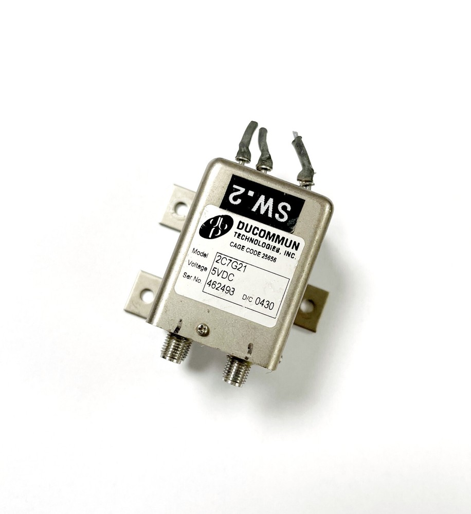 Ducommun DB Products 2C7G21 RF Microwave Transfer Switch up to 18 GHz 5VDC SMA