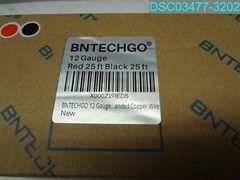 BNTECHGO 12 Gauge Silicone wire spool red and black each 25ft Flexible 12 AWG