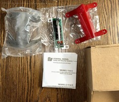 x1 – FEDERAL SIGNAL VALS or VALS-024C RED STROBE 24VDC VISALERT A2 Fire Alarm