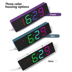 DIY Electronic Clock Kit LED Digital RGB Clock Time Temperature Date Display New