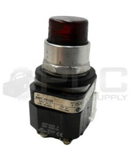 ALLEN BRADLEY 800T-PA16R /T PUSH BUTTON RED W/ 800T-N326 /A COIL W/ 800T-XA /D