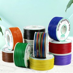 0.2mm 30AWG Insulated Silver Plated Single Core Copper PCB PVC Wrapping Wire