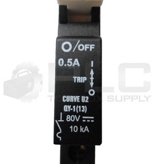 LOT OF 2 CBI QY-1(13) CIRCUIT BREAKER 0.5A 80V 10KA CURVE U2
